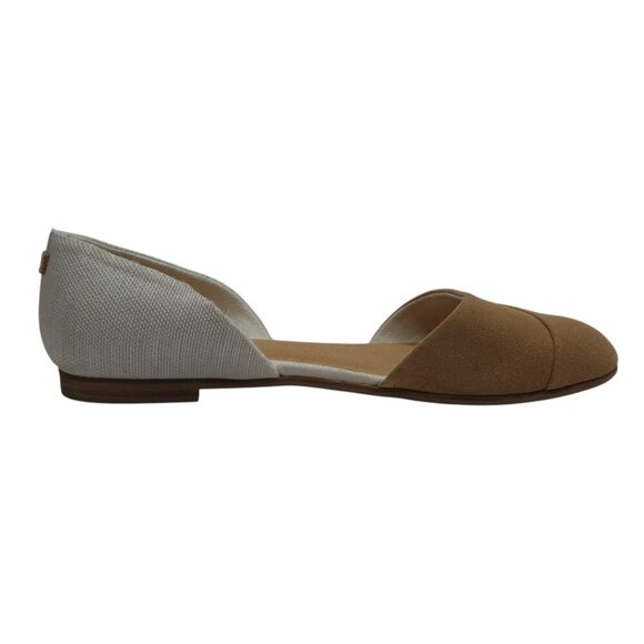 Toms Jutti Brown Suede D'orsay Flats Womens 10 - Picture 5 of 13